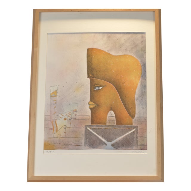 Goldener Julius, Lithograph, Falko Hamm For Sale