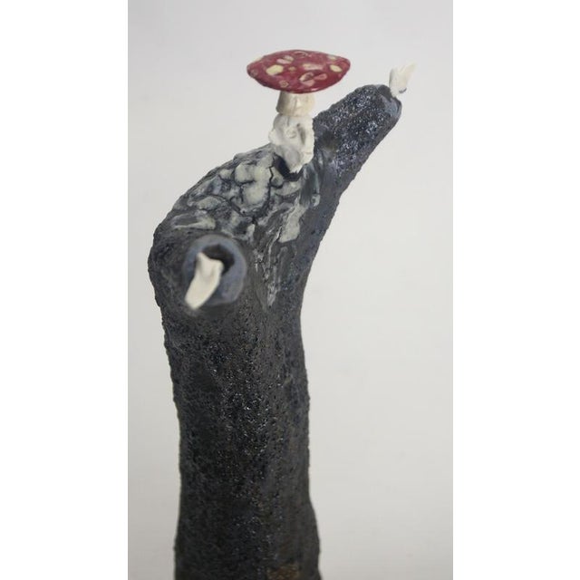 Figurative Ceramic Sculpture with Shino Glaze and Porcelain Head by Óscar Aldonza Torres, 2024 For Sale - Image 4 of 13