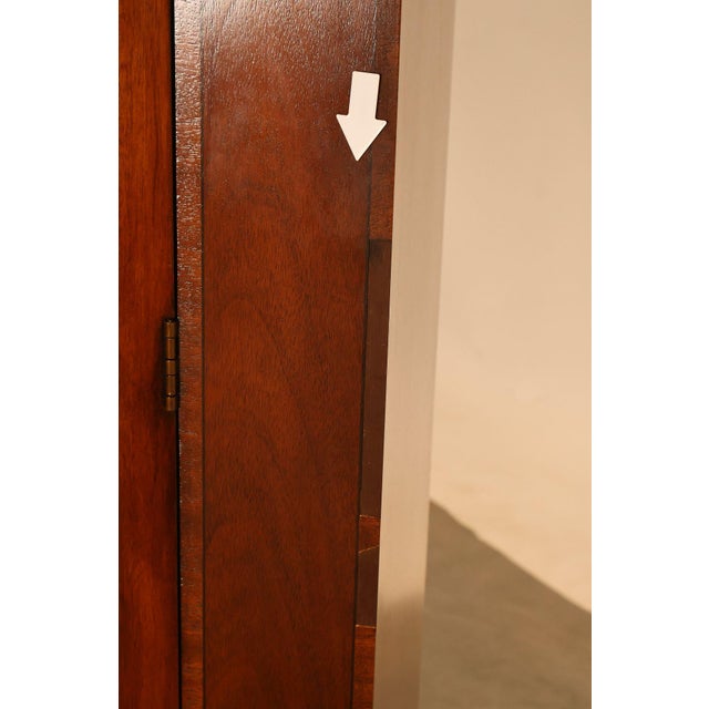 Baker Georgian Style Mahogany Bowfront China Cabinet For Sale - Image 16 of 18
