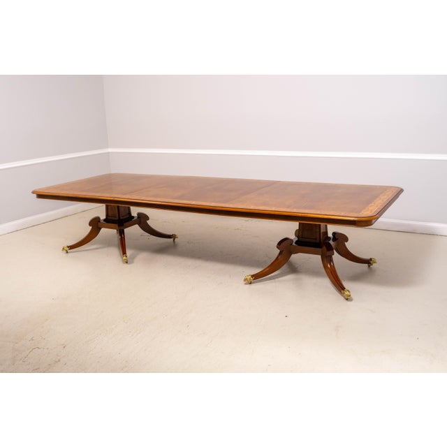 Brown English Adams Paint Decorated Border Dining Room Table For Sale - Image 8 of 18
