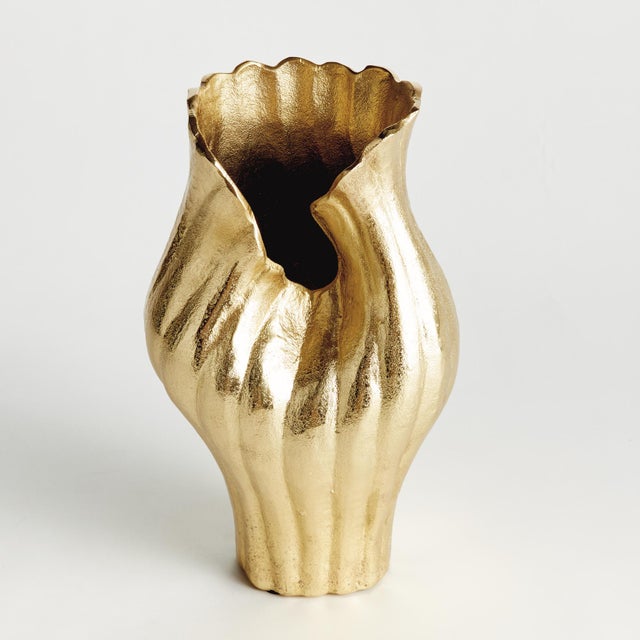 Made of a substantial cast aluminum, using a centuries old sandcast method this vase is an organic, sculptural piece. Add...