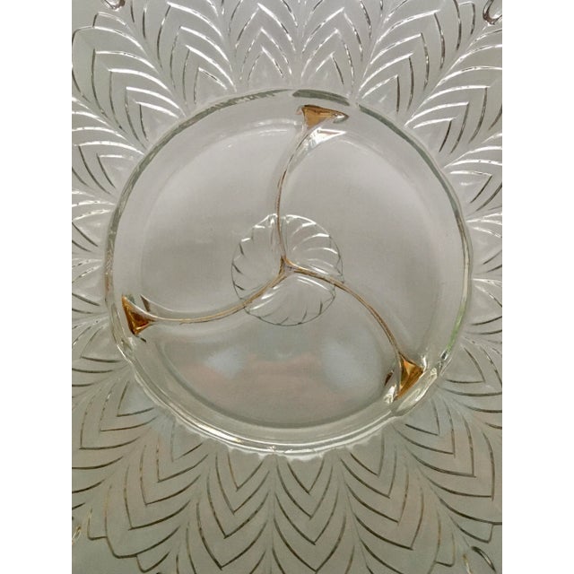 1950s Jeanette Glass Appetizer Platter For Sale - Image 4 of 10