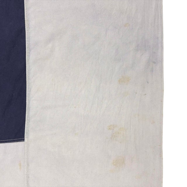 Mid 20th Century Large Vintage Cotton Nautical Signal Flag For Sale - Image 5 of 6