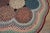 Textile Beautifuly Soft Multi Color Ground With Colorful Circles Oval Antique American Braided Rug For Sale - Image 7 of 15