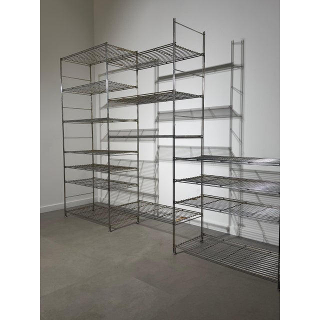 A rare and highly sought-after original ikea “peter” shelving system designed by danish designer niels gammelgaard in...