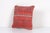 Mid-Century Modern Muted Red Carpet Rug Pillow Cover For Sale - Image 3 of 6