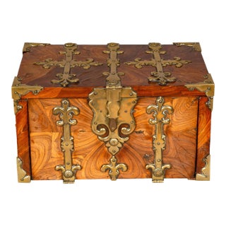 William and Mary Kingwood Strong Box or Coffre Fort Converted to a Teacaddy For Sale