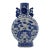 Mid-Late 19th Century Chinese Export Porcelain Blue and White Moon Flask Vase For Sale