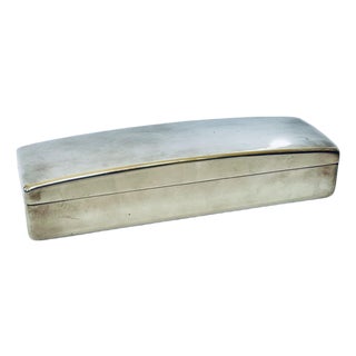 Vintage Dodge Inc Jewelry Trinket Box Case Silverplate Bakelite For Sale