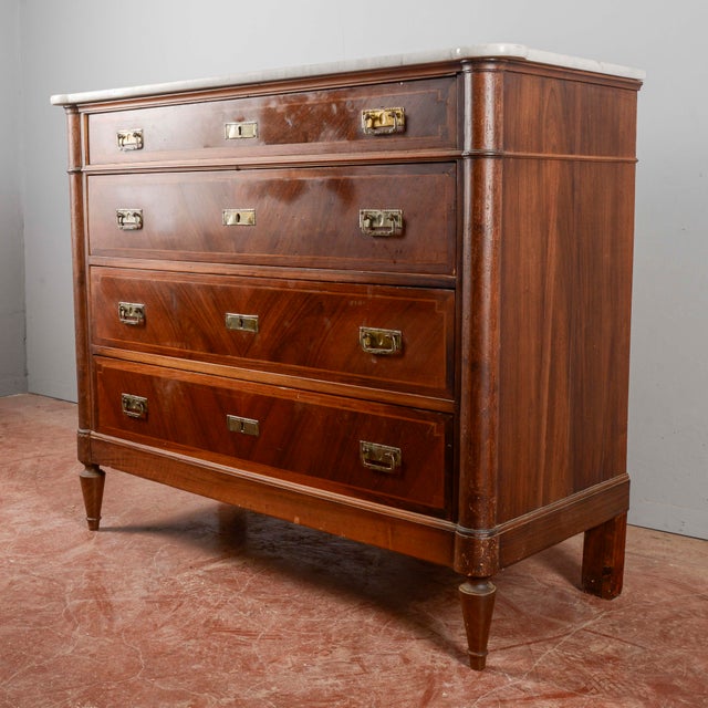 Chest of Drawers with Marble Top For Sale - Image 14 of 18