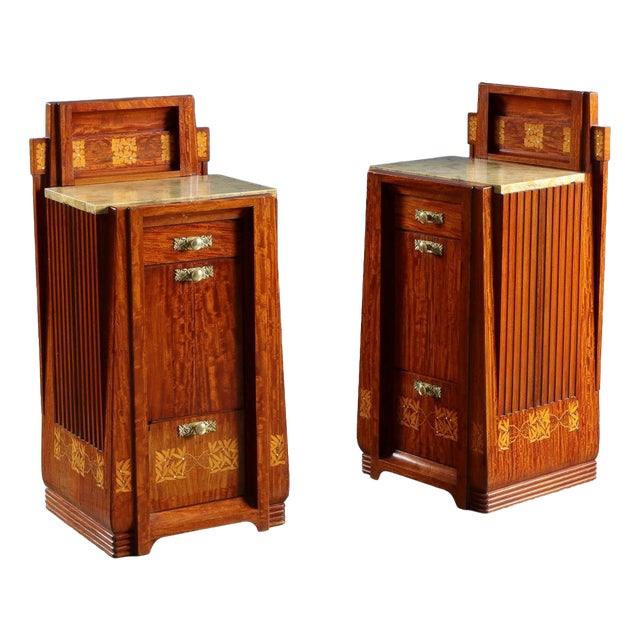 Nightstands attributed to Carlo Zen, 1902, Set of 2 For Sale