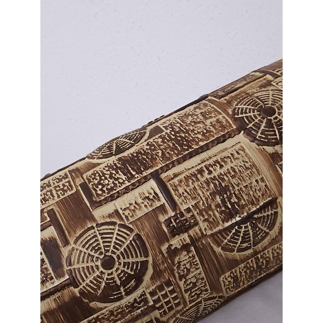 Mid-Century Modern West German 955-40 Fat Lava Pottery Floor Vase by Bodo Mans for Bay, 1970s For Sale - Image 3 of 6