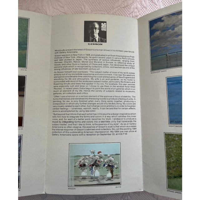 1980s Andre Gisson Post Impressionist Landscape Original Oil For Sale - Image 10 of 10