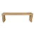 Custom 90" Oversized Waterfall Console Table in Classic Caramel For Sale