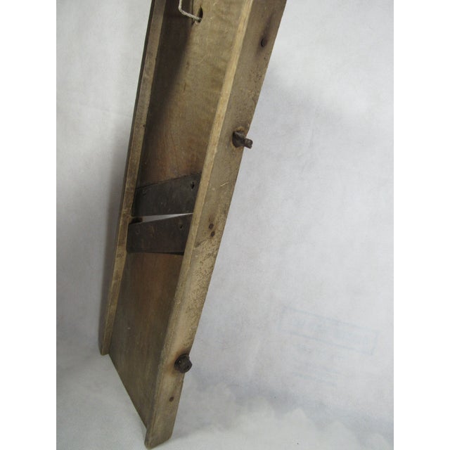 Early 20th Century Rustic Kitchen Mandoline Cabbage Shredder Decor For Sale - Image 5 of 12
