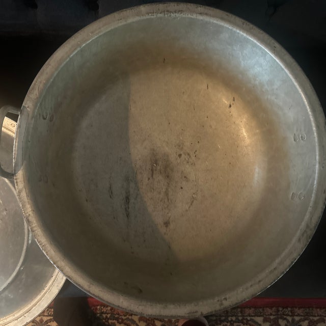 Early 20th Century Extra Large Galvanized Dough Rising Bowl For Sale - Image 4 of 6
