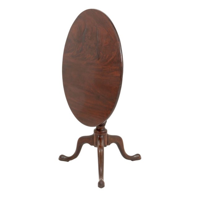 Traditional George III Mahogany Tripod Table For Sale - Image 3 of 9