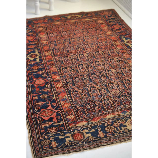 1930s Boteh Village Mother-Daughter Rug, 4.4 x 6.3 For Sale In Milwaukee - Image 6 of 12