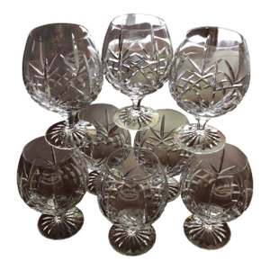 Royal Gallery Crystal Brandy/Cognac SnifterGlasses - Set of 8