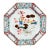 Early 18th Century Chinese Export Porcelain Famille Rose Octagonal Botanical Dish For Sale