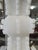 The Marbro Lamp Company 1980s Marbro Hand Carved Solid Alabaster White Lamp with Base For Sale - Image 4 of 8
