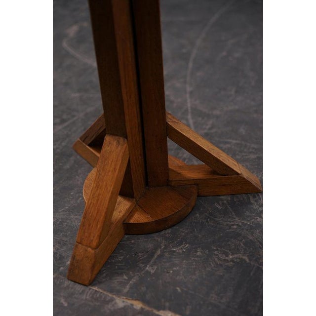 Textile Vintage Architectural Stool, 1930s For Sale - Image 7 of 12