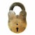 1900 - 1909 Vintage Brass Padlock, Early 20th Century For Sale - Image 5 of 10