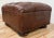 Vintage Restoration Hardware Tufted Leather Ottoman For Sale - Image 11 of 13