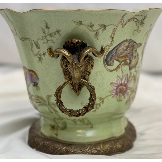 Vintage Mark Roberts Porcelain & Bronze Centerpiece Bowl Chairish