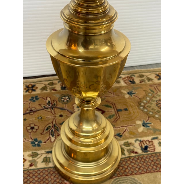 Metal Late 20th Century Stiffel Brass Table Lamp For Sale - Image 7 of 12