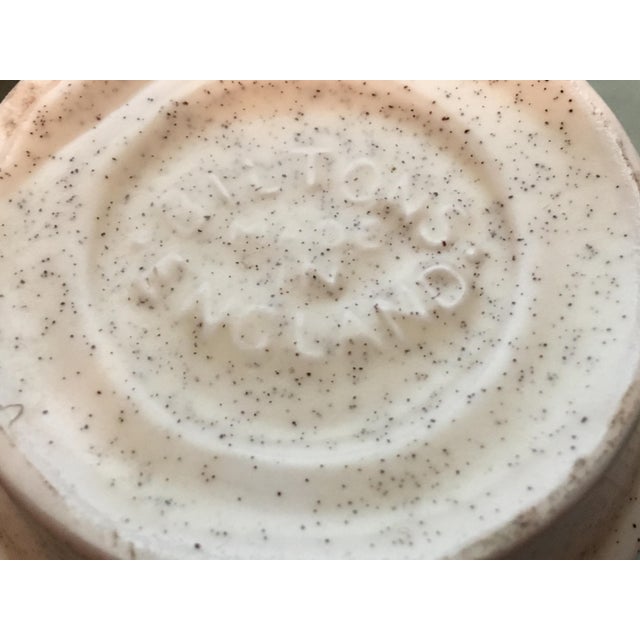 Ceramic Mid 20th Century English Brown Floral Coffee Set- 7 Pieces For Sale - Image 7 of 13