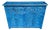 Blue Wash Handmade Moroccan Berber‑Style Wooden Sideboard For Sale