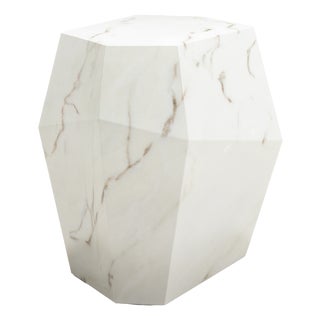 Three Rocks High Side Table in Estremoz Marble from Insidherland For Sale