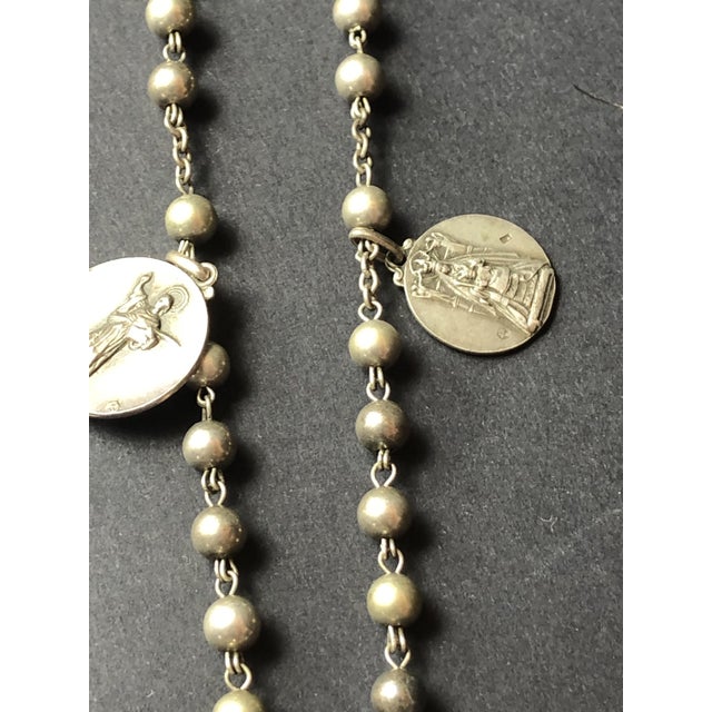 Antique Silver Rosary, 1890 For Sale - Image 6 of 11