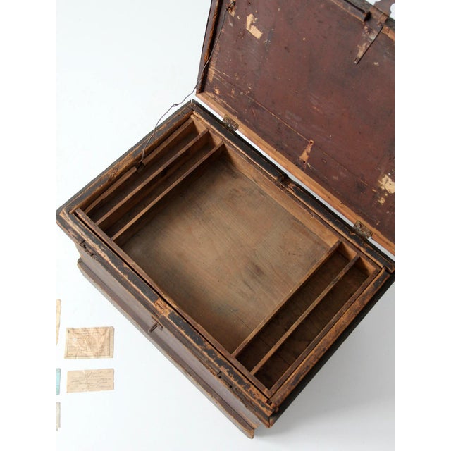 Antique Railroad Conductor Box For Sale - Image 16 of 18