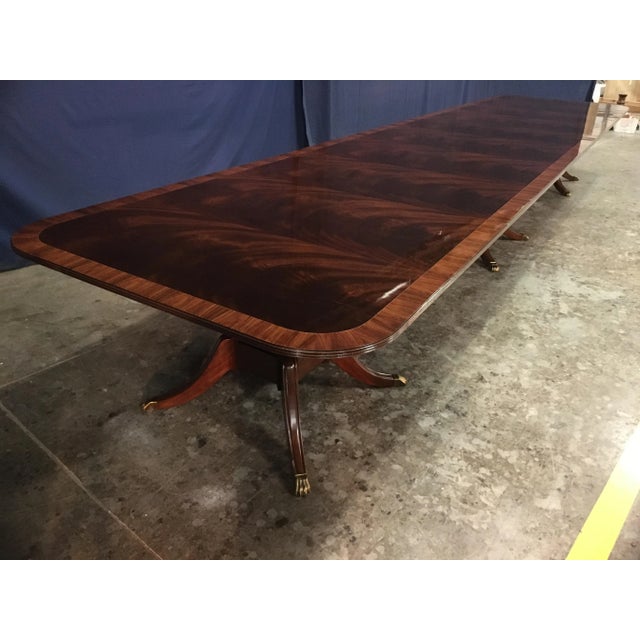 Mahogany Banquet Dining Table by Leighton Hall Made-To-Order For Sale - Image 12 of 12