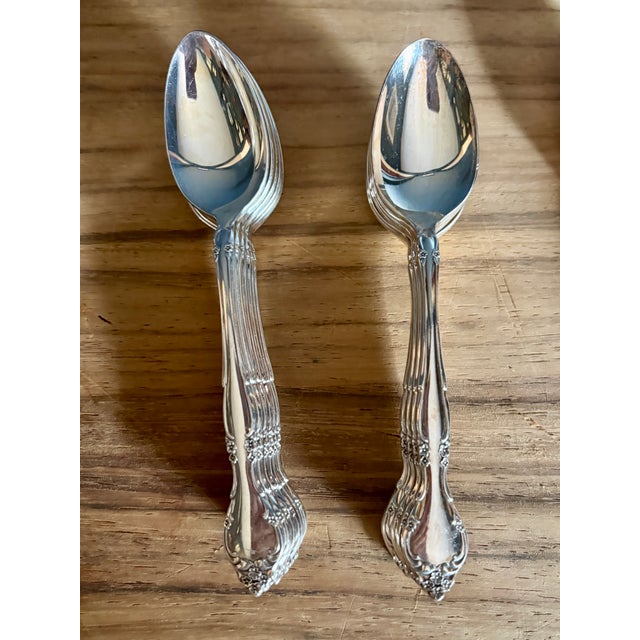 Metal Vintage Oneida Community "Affection" Silverplate Flatware Set - 45 pcs For Sale - Image 7 of 11