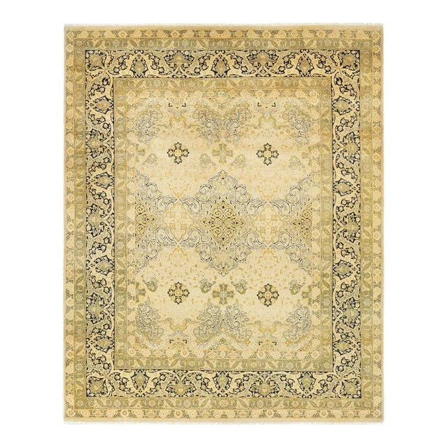 Mogul Collection Hand-Knotted Area Rug - Ivory 8' 2" x 10' 2" For Sale - Image 9 of 9