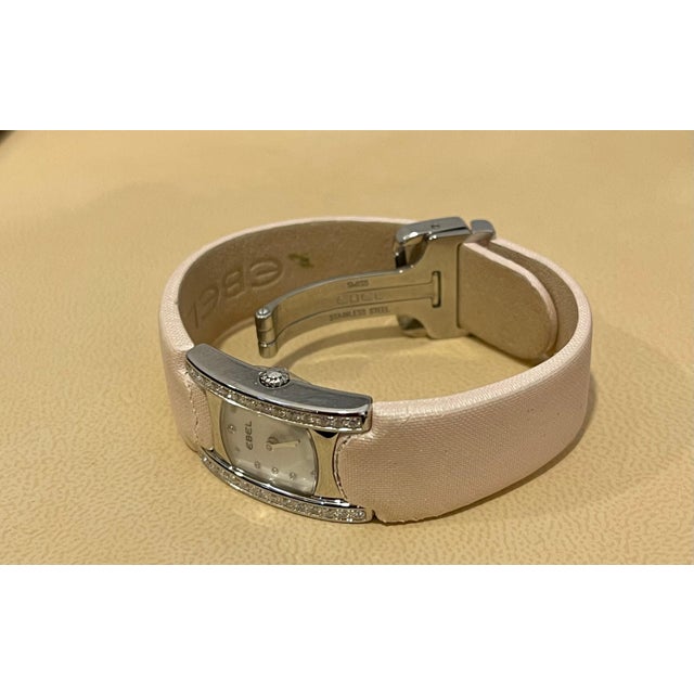 Ladies Ebel Beluga Stainless Steel with Diamonds E9057a28-10, Leather Pink Belt For Sale In New York - Image 6 of 18