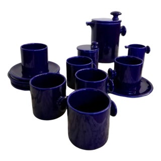 Space Age Tea Service by Enzo Bioli for Il Picchio Parma, Set of 15 For Sale