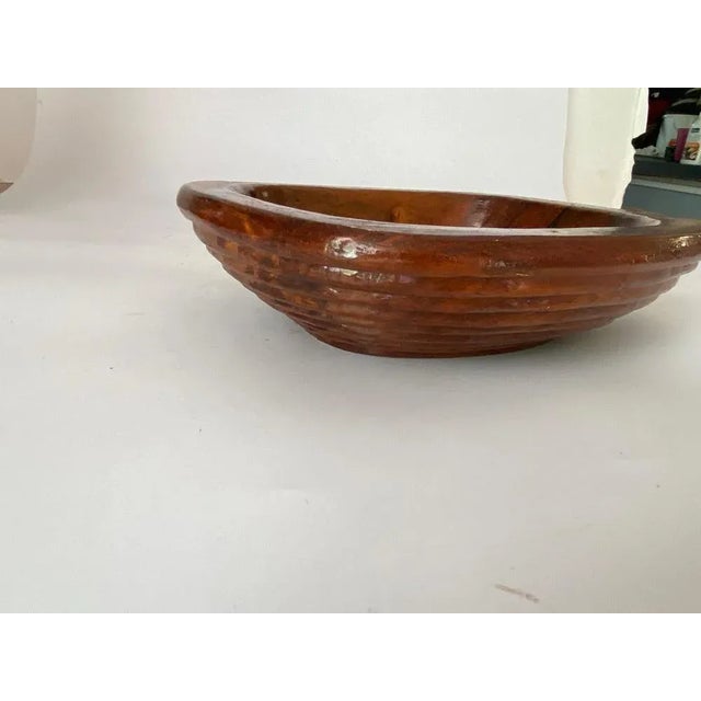 1960s Minimalist Brown Vide Poche in Wood, France, 1960 For Sale - Image 5 of 9