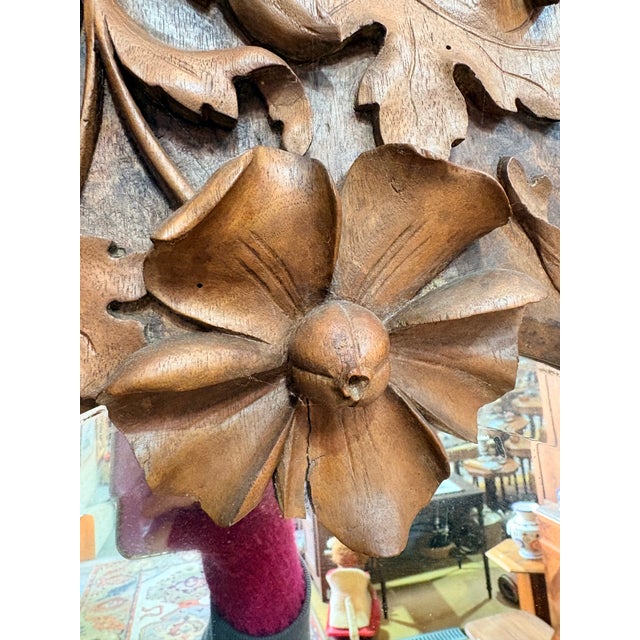 Art Nouveau Monumental Coat Rack with Mirror, France, 1900s For Sale - Image 4 of 18