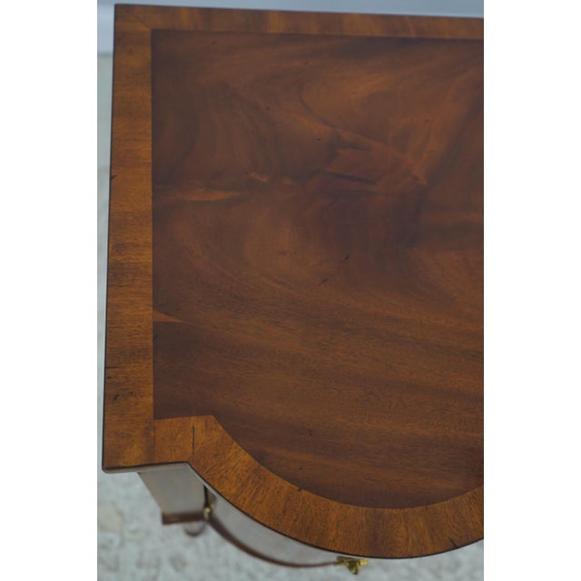 Maitland Smith Sheraton Style Kneehole Design Mahogany Sideboard For Sale - Image 16 of 18