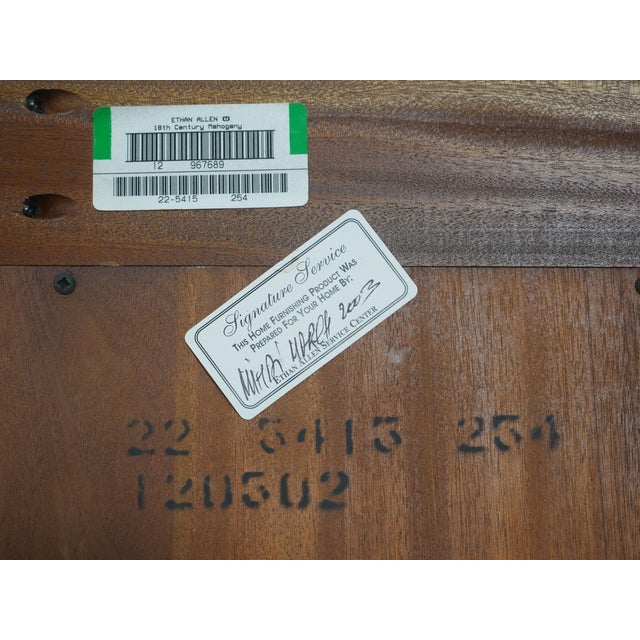 Ethan Allen 18th C. Mahogany Bedroom Armoire For Sale - Image 18 of 18