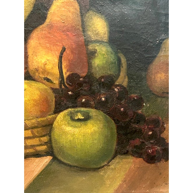 Elsie Palmer Payne, Still Life With Fruit, Oil on Canvas, C. 1930s For Sale - Image 9 of 18
