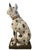 Large-Scale 44” Italian Hand-Painted Ceramic Great Dane Statue For Sale - Image 4 of 12