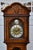 Ridgeway Oak Grandfather Clock Jacobean Style Barley Twist Tempus Fugit For Sale - Image 12 of 18