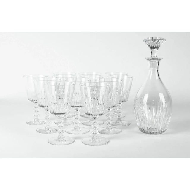 Vintage Baccarat Decanter & Glassware - Set of 13 For Sale - Image 10 of 13