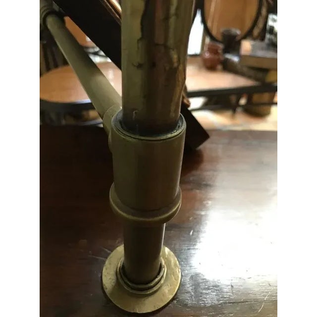 Metal Victorian Music Stand in Mahogany, Brass, Copper & Cast Iron, 1850s For Sale - Image 7 of 9