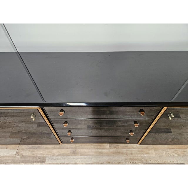 Sideboard in Black Lacquered Wood by Pierre Cardin, 1970 For Sale - Image 6 of 18